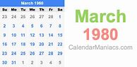 Image result for March 1980
