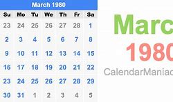 Image result for Tamil Calendar March 1980