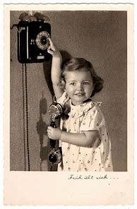 Image result for Vintage Little Girl On Phone