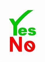 Image result for Yes No Word
