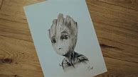 Image result for Baby Groot Pencil Drawing