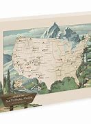 Image result for National Parks Push Pin Travel Map