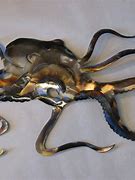 Image result for Metal Sculpture Wall Art Octopus
