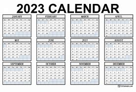 Image result for 2023 Year Calendar