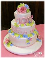 Image result for Girly 100 Birthday Cake