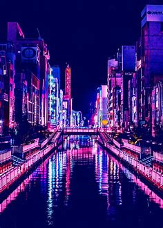 'Osaka Japan Cyberpunk' Poster, picture, metal print, paint by ...