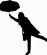 Image result for Silhouette People with Umbrella