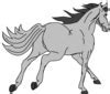 Image result for Gray-Brown Horse Clip Art