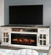 Image result for 90 Inch TV Stand with Fireplace