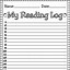 Image result for Reading Log Worksheet Printable