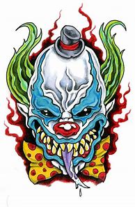 Image result for Cool Scary Clown Drawings