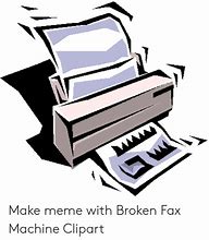 Image result for Broken Fax Machine Clip Art
