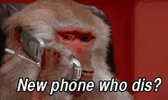 Image result for Who Dis New Phone GIF Monkey
