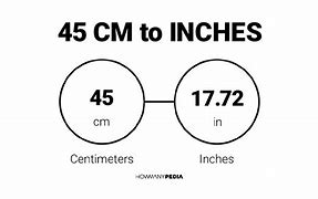 Image result for How Many Inches in 45 Cm