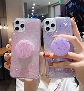 Image result for sparkle iphone cases with popsocket
