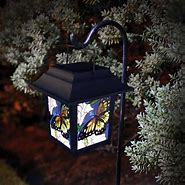 Image result for Solar Outdoor Stain Glass Lanterns