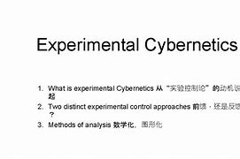 Image result for Experimental Cybernetics