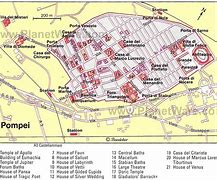 Image result for Map of Pompeii Italy Ruins