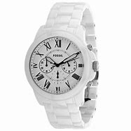 Image result for White Fossil Watch Square
