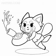 Image result for Aggretsuko Coloring Page
