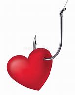 Image result for Fish Hook with Heart Hanging From It Drawing