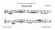 Image result for First Call Sheet Music