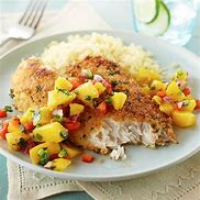 Image result for Fish with Mango Salsa