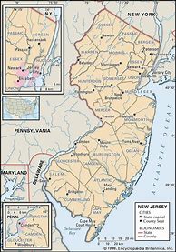 Image result for Location of NJ Counties Map
