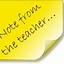 Image result for Teacher Note Clipart