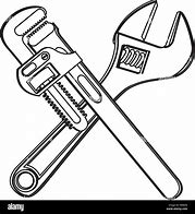 Image result for Wrench Black and White