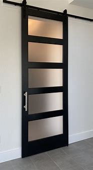 Image result for Black Frosted Glass Door