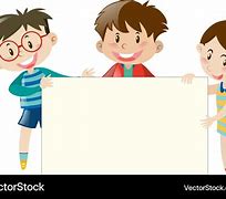 Image result for Cartoon Kids Holding Banner