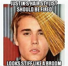 Image result for Justin Bieber Hair Memes
