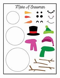 Image result for Free Printable Snowman Activity