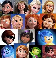 Image result for Disney Pixar Style with Face and Colorful Background