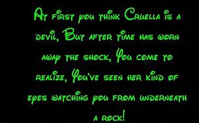 Image result for Cruella De Vil Lyrics