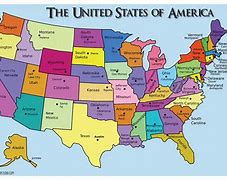 Image result for Us Map with State Names and Capitals