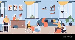 Image result for Residential Care Facility Cartoon