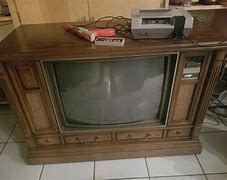 Image result for Big Screen Wooden TV 90s