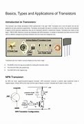Image result for Transistor Types and Applications