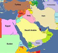 Image result for Pakistan in Middle East Map Nation's Only