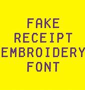 Image result for Fake Receipt Font