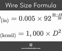 Image result for Electrical Wire Size Chart