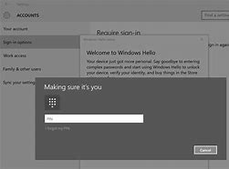 Image result for Windows Hello Pin Setup