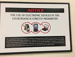 Image result for Electronic Devices Prohibited Sign