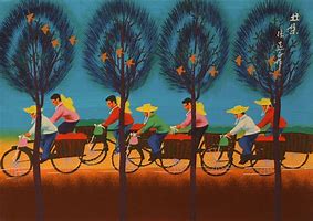 Image result for Bicycle Folk Art