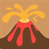 Image result for Volcano Emoji