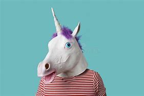 Image result for People with Unicorn Mask