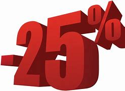 Image result for 25%