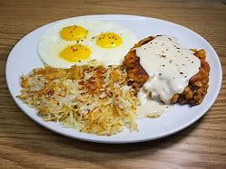 Image result for Country Fried Steak and Eggs